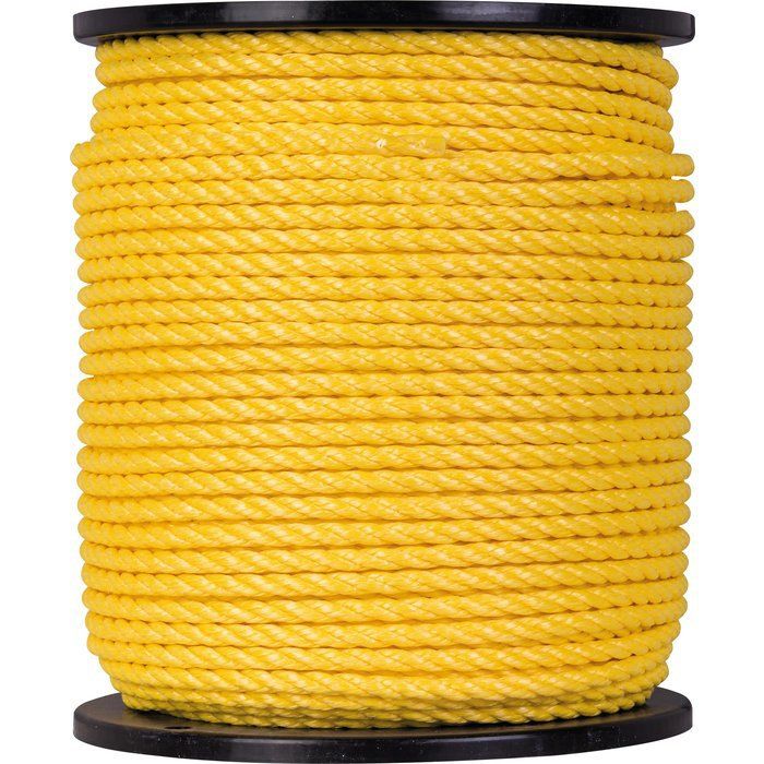 Corde Tressée Polypropylène Blanc - 100m X 2mm, Résistance 50kg - CORDERIES TOURNONAISES
