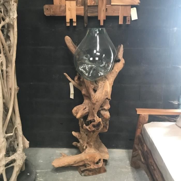 Verre Aquarium Rectangulaire Aquarium Original En Racine De Teck Et En Verre Ethnique Achat