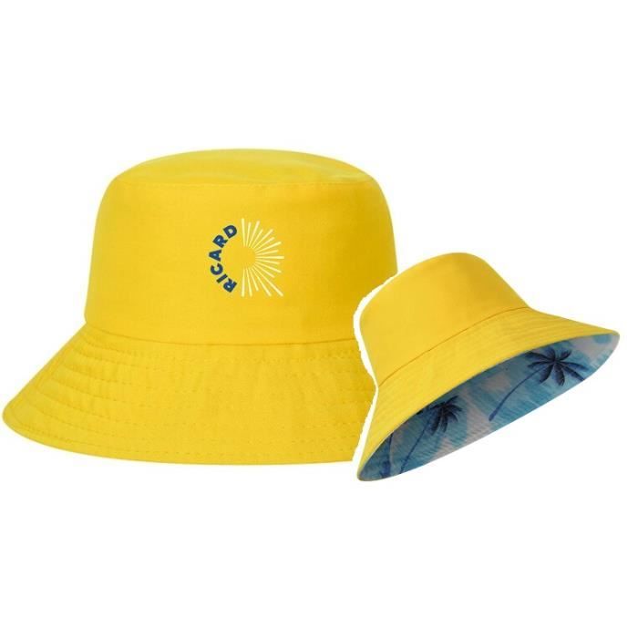 Chapeau Canard Jaune Réversible - Protection Solaire Ludique Unisexe - Taille Unique