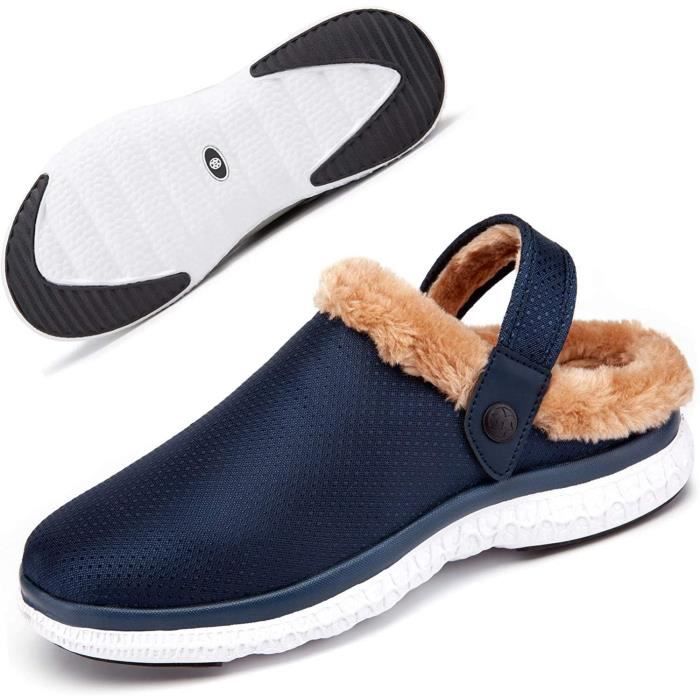 CELANDA Hommes Sabots Mules Confortable Pantoufle Femmes Souple Antidérapantes Chaussures de Jardin Respirante Maison Chaussons Extérieur 35-48 EU