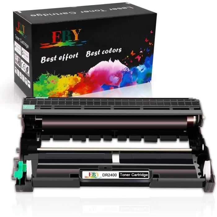 1 Tambor Unidad Negro de Alto Rendimiento Compatible con Cartuchos DR2400 para impresoras Brother HLL2350DW MFCL2710DW DCPL2530DW HLL2375DW DCPL2510D y HLL2370DN con Chip, 12000 páginas SMARTOMI 