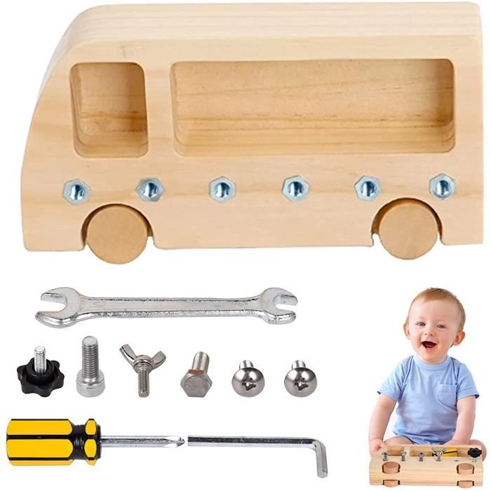 Ovshnrr Busy Board Tableau Activité Chat Montessori - Jouet Sensoriel Enfant Avec LED