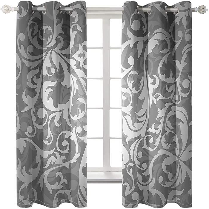 Lot De 2 Rideaux Cuisine 90Lx60H Rideau Salon Rideau Bordeaux Avec