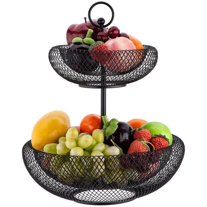 Corbeille à fruits en métal tower (blanc