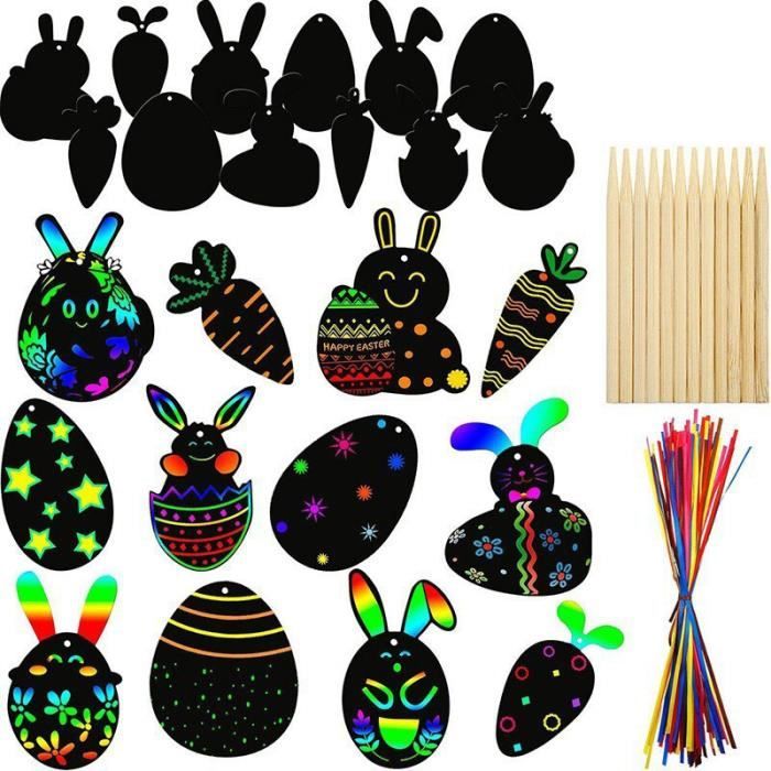 Lot de 12 sets de table de Pâques à colorier, sets de table de Pâques à Lot de 12 sets de table de Pâques à colorier, sets de table de Pâques à