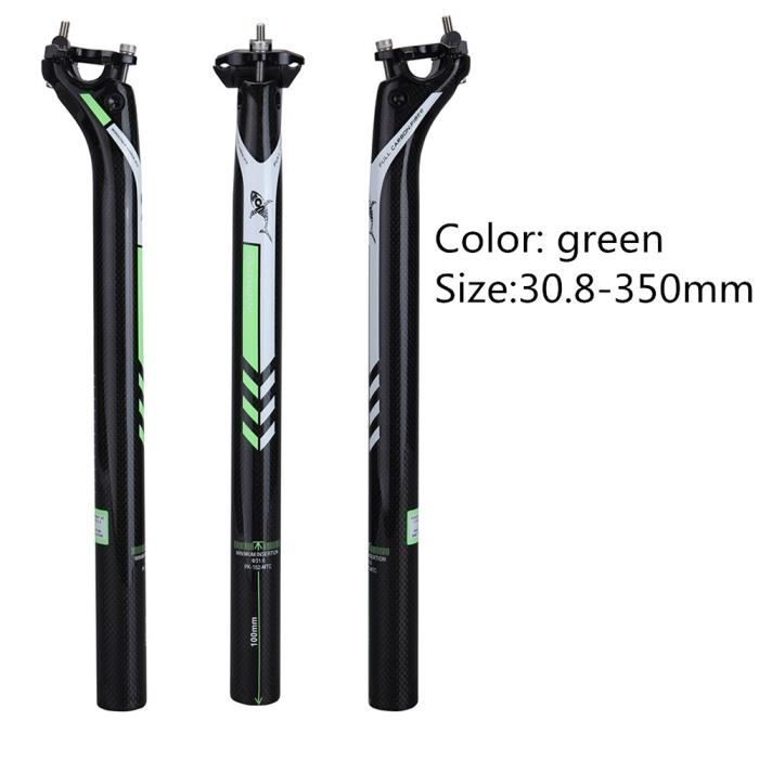 Tige De Selle Carbone Réglable 27.2/30.8/31.6mm Pour VTT, Vélo De Route - 350/400mm