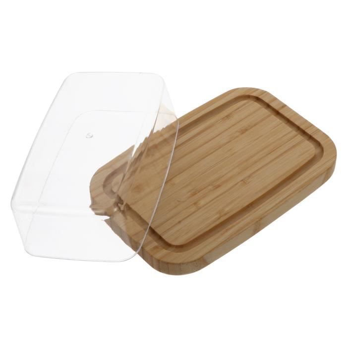 Breeze-PLAT DE BEURRE EN PLASTIQUE 2 EN 1 AVEC COUVERCLE ET TRANCHEUR