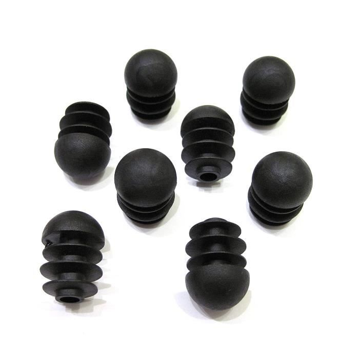 Embout Rentrant à Ailettes Rond Noir Diamètre 42 Mm - BOUILLER PLASTIQUES - Foto 5