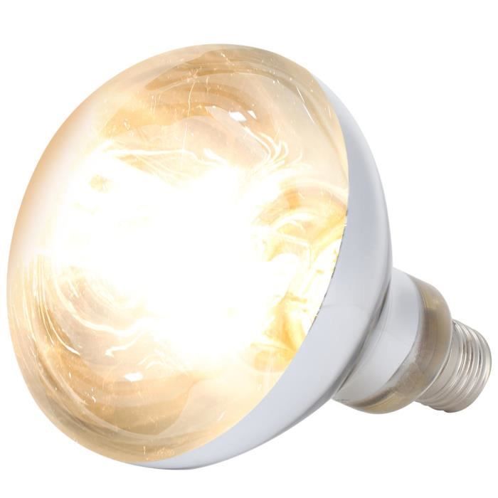 220-240V 100W Reptile Heat Lamp Amphibians Lézard UVB Lampe chauffante Reptile Heat Bulb Lamp Full Spectrum Heat Emitter Ampoule