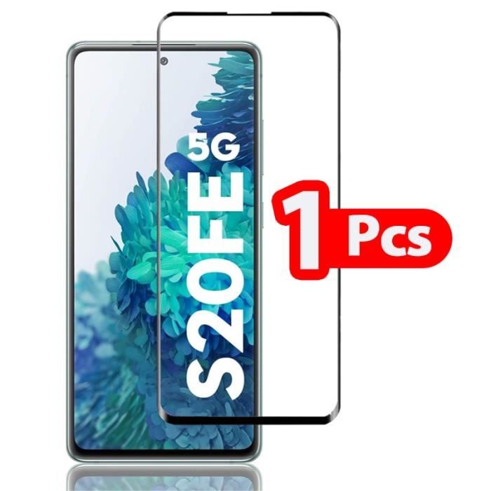 Samsung S20FE 1 Pcs Nouveau verre trempé 9D pour Samsung Galaxy S20 FE 5G  verre protecteur d'écran complet pour Samsung Galaxy S