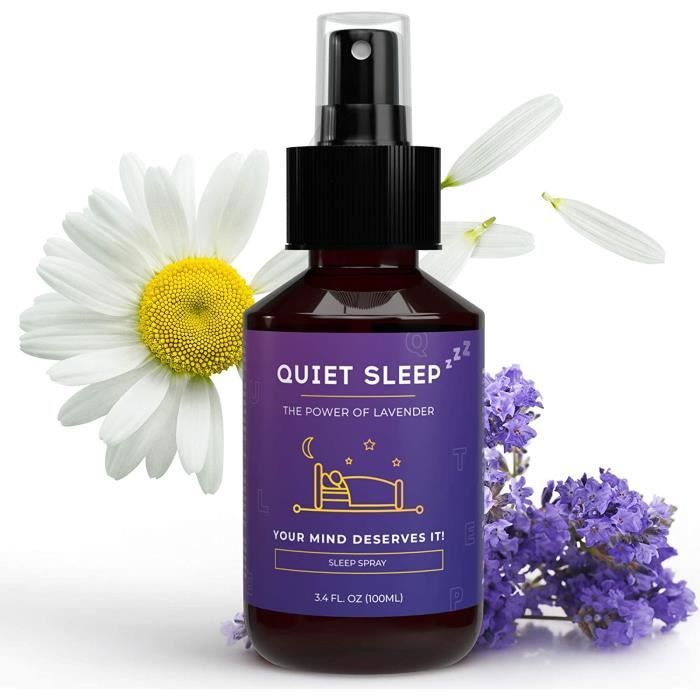 QUIET SLEEP Brume dOreiller Lavande Spray Huile Essentielle pour le