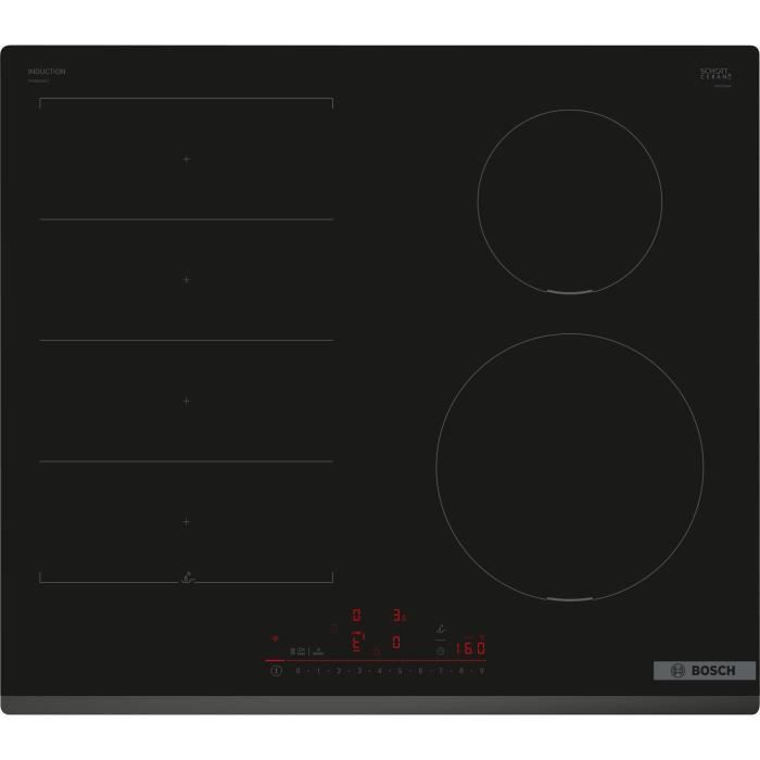 Table induction BOSCH - 4 foyers - L59 x P52 cm - PIX631HC1E