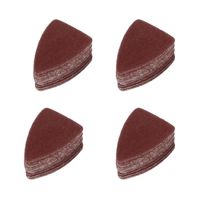 60 Feuilles Abrasives Pour Ponceuse à Détail - 6 Grains (40 à 240), Compatibles Black & Decker