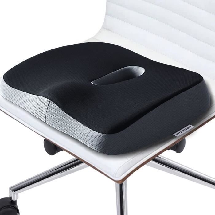 Coussin d'assise - en mousse à mémoire de forme avec gel, coussin d'assise  ergonomique pour bureau