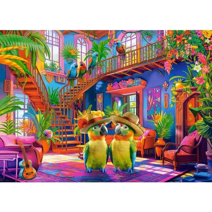 Castorland Puzzle 500 pièces - Papageien im Paradies 33 x 47 cm