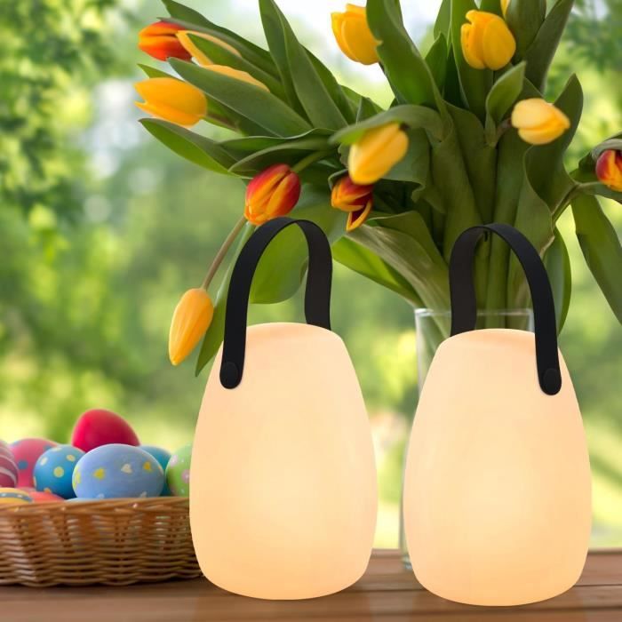 Lampe De Table LED MALUX : 8 Couleurs, Batterie Intégrée, étanche IP44 - Pour Jardin, Chambre, Extérieur, Lumière Variable Et Rechargeable USB, Ambiance Chaleureuse