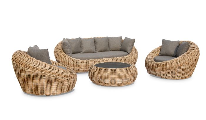 Dcb Garden Salon En Resine Tressee 5 Personnes Moorea Marron Achat Vente Canape De Jardin Salon 5p Moorea Marron Cdiscount