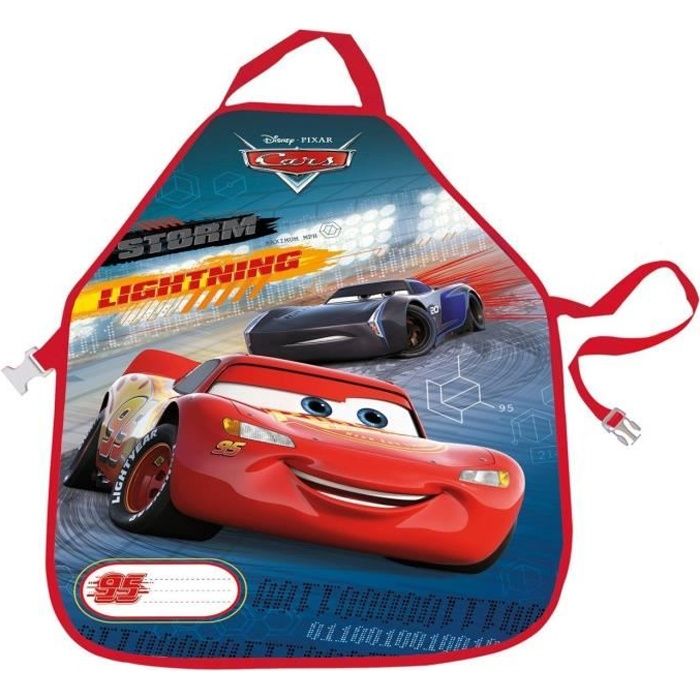 cars flash mcqueen tablier enfant pour activites scolaires extrascolaires peinture cuisine disney cdiscount beaux arts et loisirs creatifs