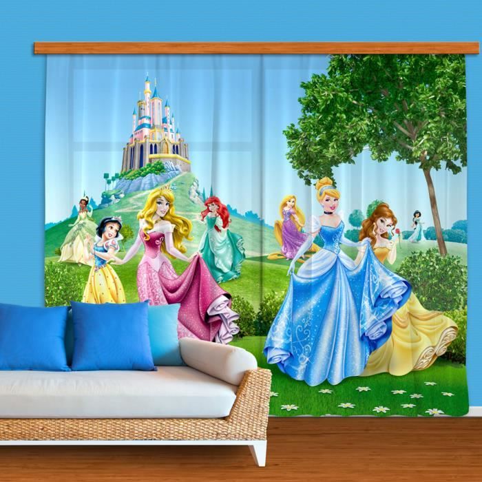 Rideaux Château Princesse Disney -Standard : 280x245 cm - Cdiscount Maison