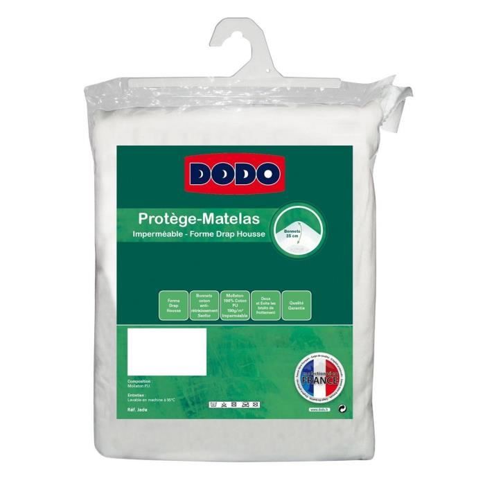 DODO Protège-matelas Alèse imperméable Jade 160x200 cm