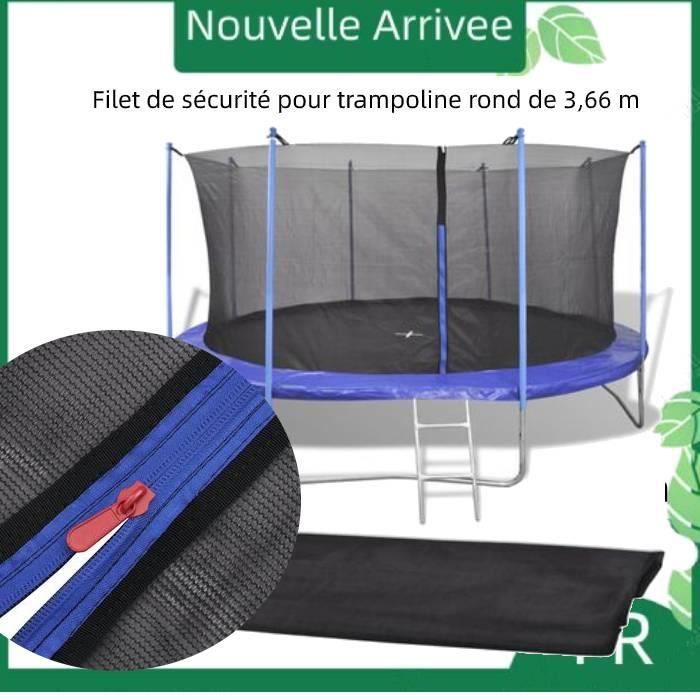 Housse De Protection Solaire Pour Trampoline - Toile En Maille TPE, Résiste Aux UV Et Aux Feuilles - 8 Tailles Disponibles - Installation Facile