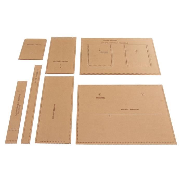 Kit Pochoir Acrylique Sac à Bandoulière & Sac Messager - Modèle Artisanat Cuir