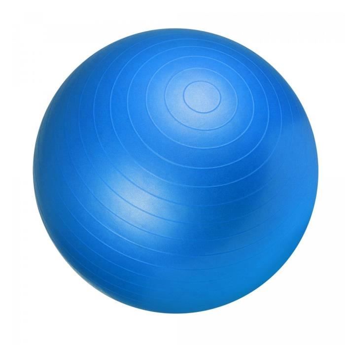 Swiss ball - Ballon de gym 75cm bleu - GORILLA SPORTS - Usage