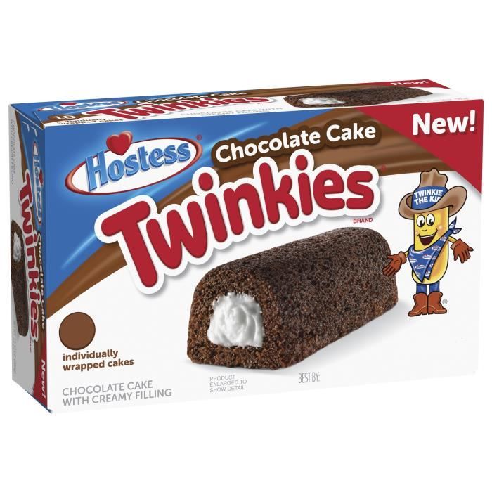 Hostess Twinkies Chocolate Cake 75g 2 Gateaux Moelleux Au Chocolat Fourres D Une Creme Genereuse Cdiscount Au Quotidien