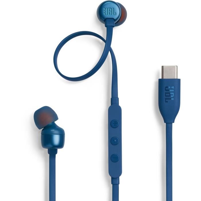 Ecouteurs filaire - JBL - Tune 310 C - Bleu