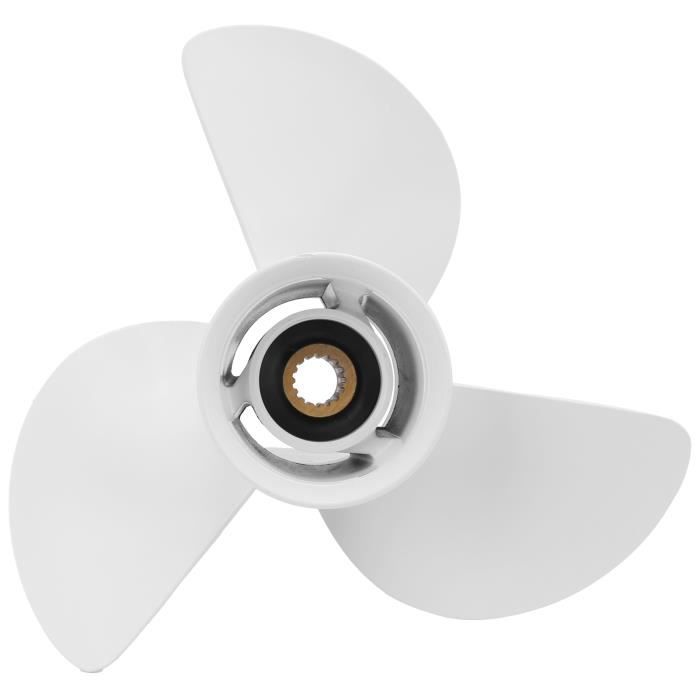 Qiilu Hélice de bateau RC 1 paire de pièces de bateau télécommandées 3 lames en plastique RC