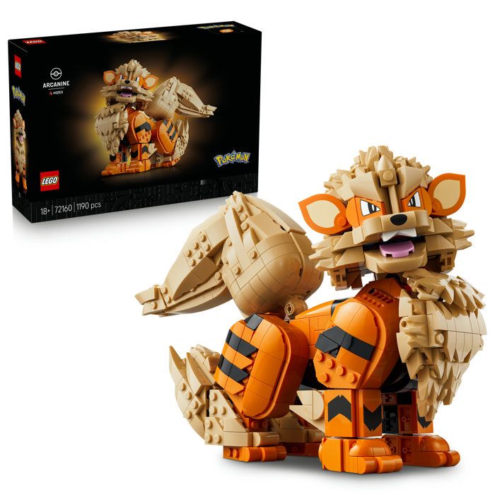 LEGO Pokémon 72160 Arcanin Set Collector pour Adulte Idée Cadeau Gaming