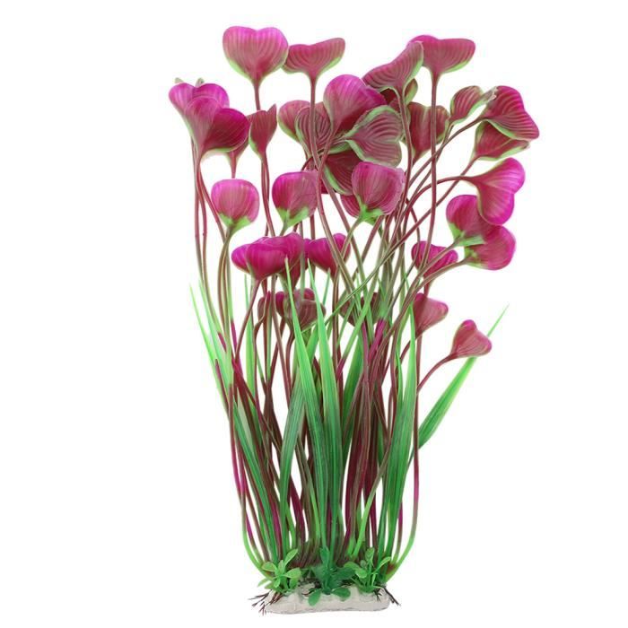 Meilleurs prix pour minifinker Corail en plastique d'ornement d'aquarium Plante d'eau artificielle vive en plastique, animalerie vivarium Vin Rouge