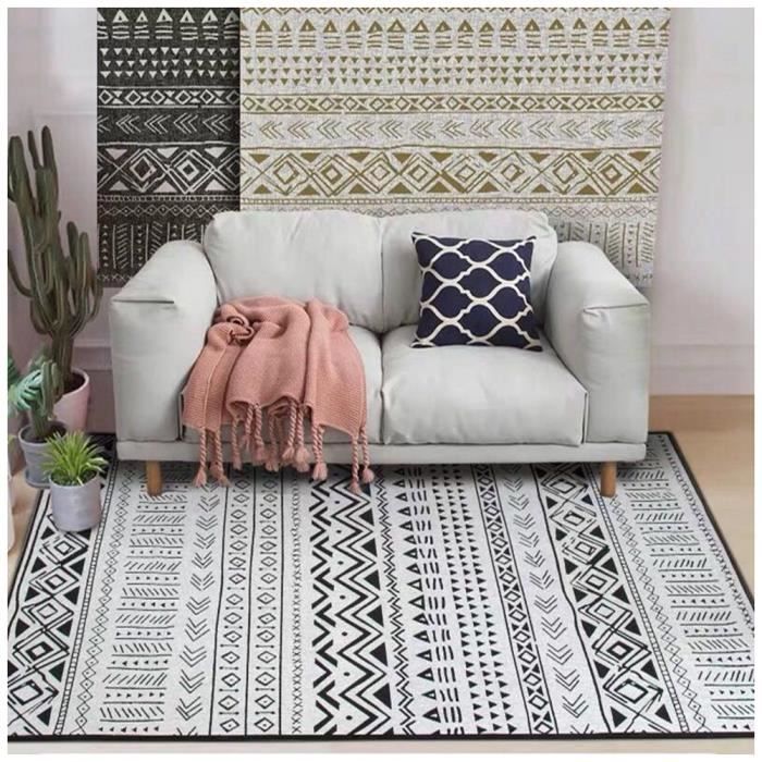 Tapis Oriental Beige Vintage 120x170 Cm - Doux, Antidérapant & Lavable En Machine