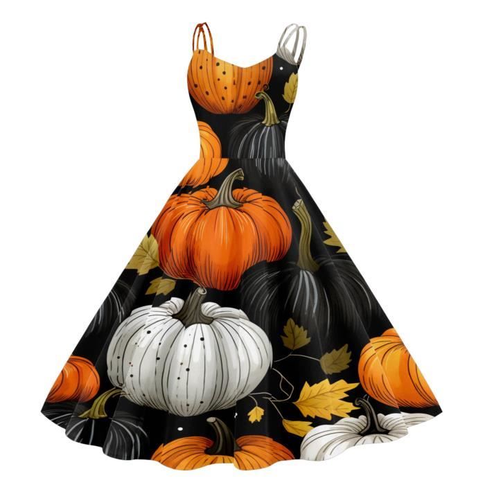 Costume De Fête Halloween Pour Femmes Avec Imprimé Zombie Veste Et Robe