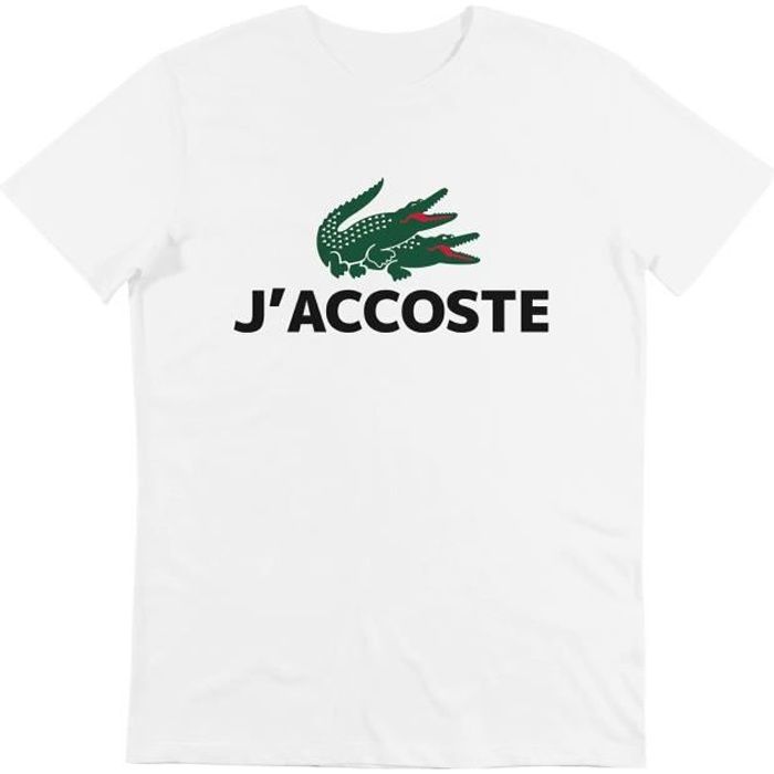 T-SHIRT J'ACCOSTE - LACOSTE - CROCODILE 