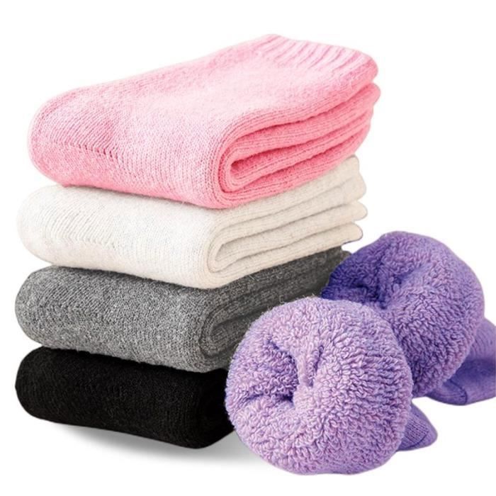 Chaussettes Randonnée Femme BONANGEL En Laine Mérinos - 3 Paires Chaudes Thermiques Pour Ski Et Hiver