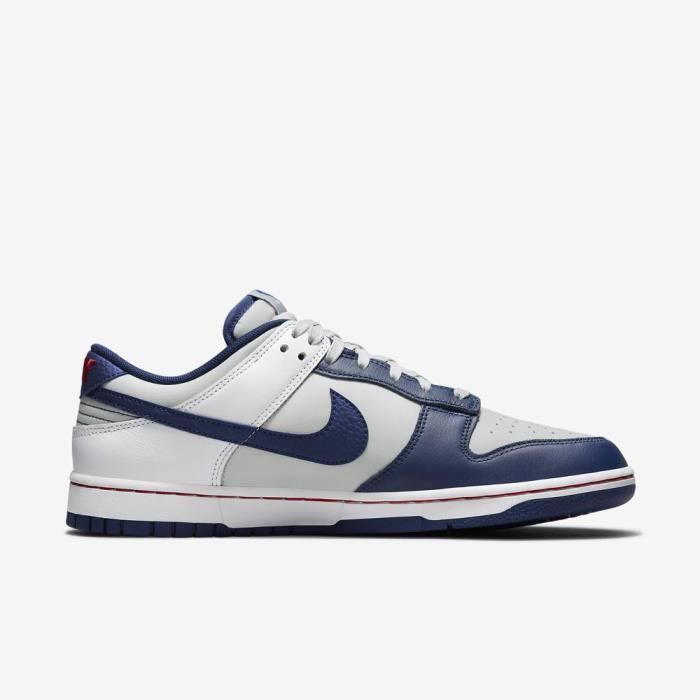 Nike Dunk Low - NIKE - Gris / bleu - Homme - Lacets - Cuir