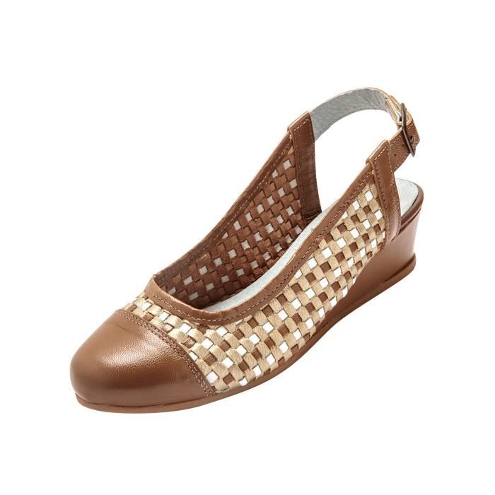 Sandales best sale tressées cuir