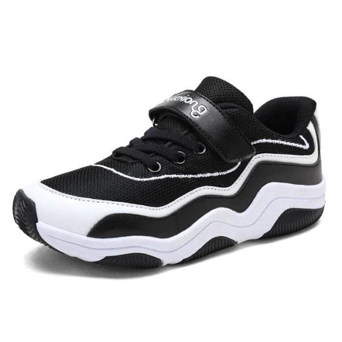 Basket Enfant Classique Chaussures Gar on Fille Enfants Blanc