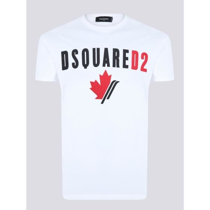 t shirt dsquared blanc et rouge