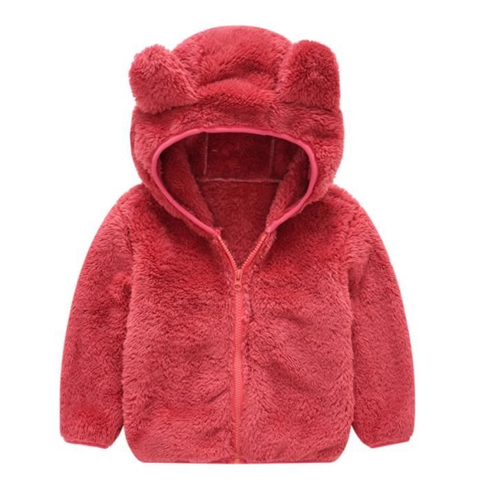 Générique Hiver Manteau Polaire Bébé Garçon Manches Longues Ours Générique Hiver Manteau Polaire Bébé Garçon Manches Longues Ours