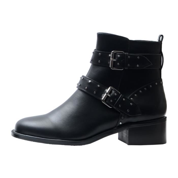 Bottines - The Divine Factory - Noir - Femme - Fermeture à zip/boucle - Confort exceptionnel