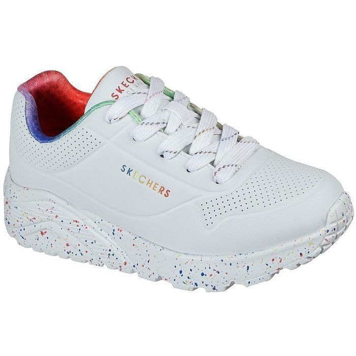 Skechers sneakers - SKECHERS - Uno Lite Rainbow Speckle 310456L-WMLT - Blanc - Lacets - Tige synthétique