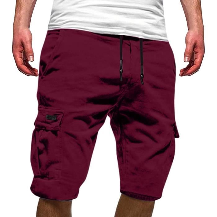 Short De Sport pour Homme Slim Fit Shorts avec Poches Shorts pour Homme Cargo Outdoor Short Courts Lime Lime Cdiscount Pret a Porter