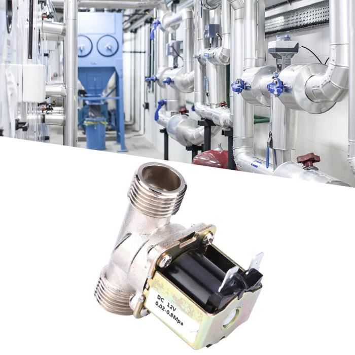Électrovanne Électrique En Laiton DN15 G1/2 - Vanne D'Eau Normally Fermée DC 12V Avec Filtre Pour Irrigation Et Automatisation