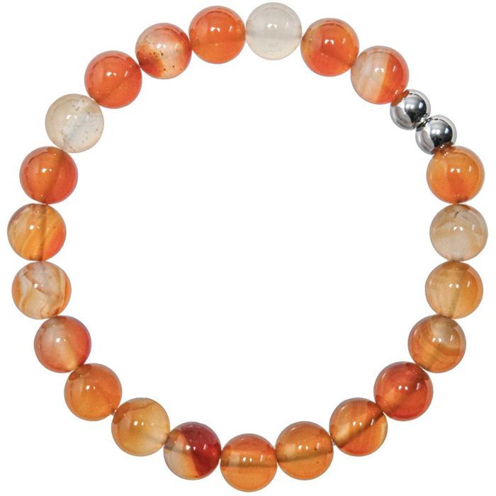 Bracelet en cornaline - per... Bracelet en cornaline - per...