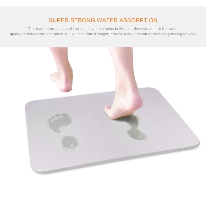 Terre De Diatomees Tapis De Bain Absorber Rapide Tapis De Douche Table De Plancher A L Eau Seche Anti Glissement 17 7x13 8 Achat Vente Tapis De Bain 0611059526160 Cdiscount