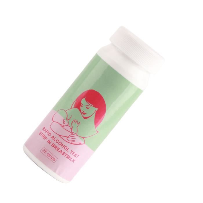 ABI Bandelettes De Test D'alcool Du Lait Maternel - 25 Bandelettes De Test D'immersion Rapide En