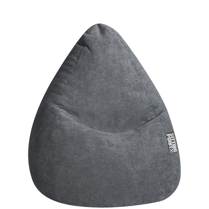 Pouf SITTING POINT Alfa XL Gris 70x110 cm Intérieur Cdiscount Maison