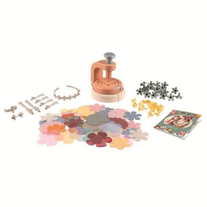 Créa Set Bijoux Fleurs SMOBY 7600350416 – 101 Pièces, Activité Manuelle